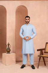 Azure Blue Kurta Trouser