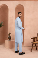 Azure Blue Kurta Trouser