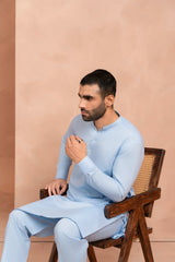 Azure Blue Kurta Trouser