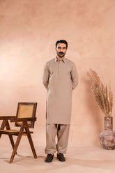 Premium Biscotti Brown Kameez Shalwar