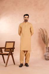 Premium Camel Brown Kameez Shalwar