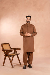 Premium Mocha Brown Kameez Shalwar