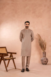 Premium Regal Beige Kurta Trouser