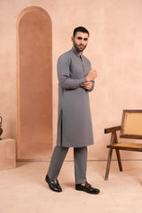 Gunsmoke Grey Kurta Trouser