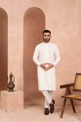 Ivory White Kurta Trouser