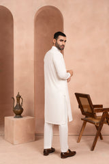 Ivory White Kurta Trouser