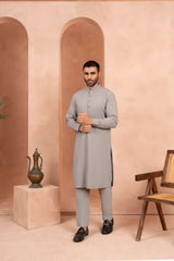 Steel Grey Kurta Trouser