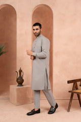 Steel Grey Kurta Trouser