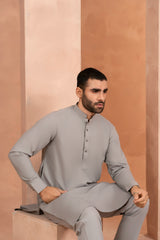 Steel Grey Kurta Trouser