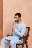 Azure Blue Kurta Trouser