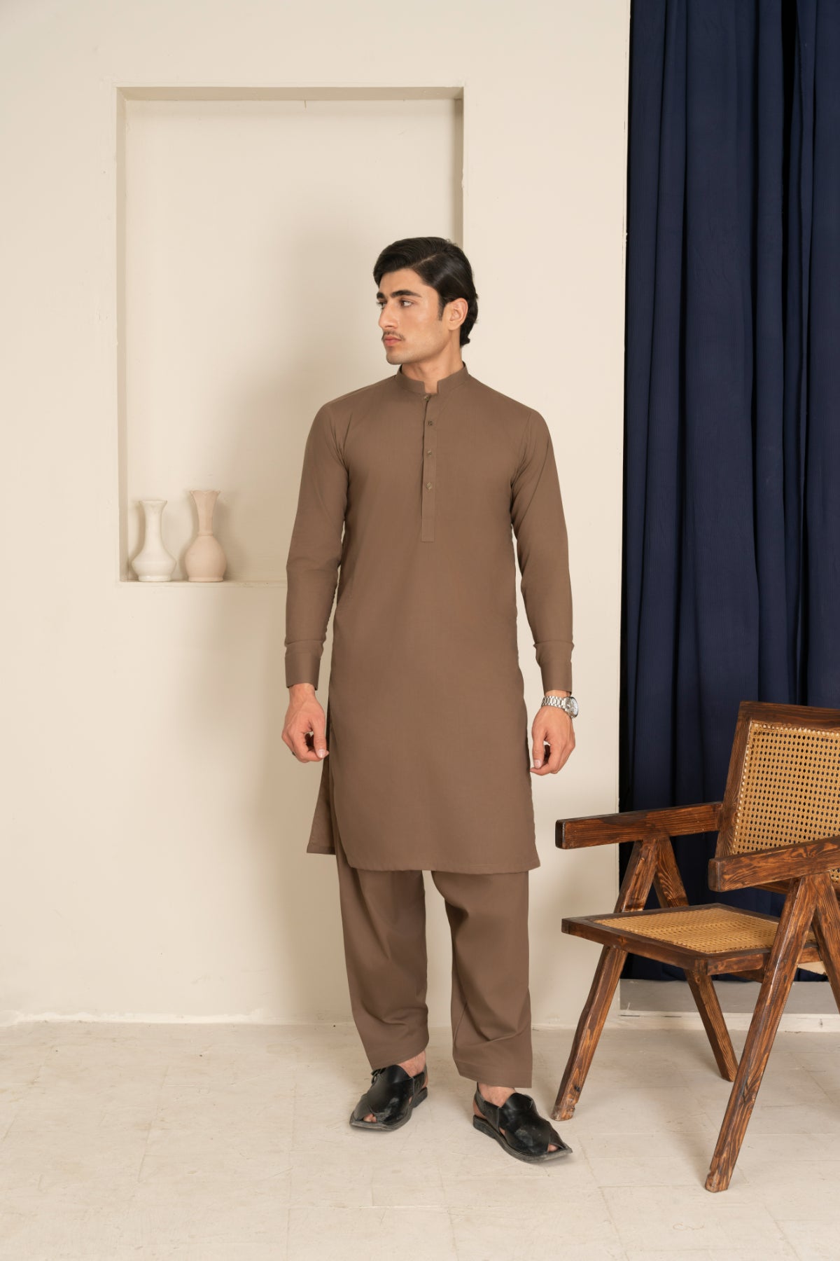 Chocolate Brown Kurta Shalwar