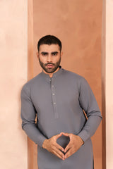 Gunsmoke Grey Kurta Trouser