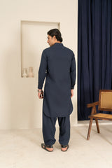 Premium Midnight Blue Kameez Shalwar