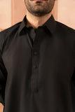 Premium Raven Black Kameez Shalwar