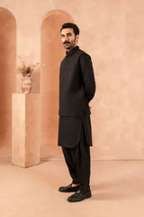 Raven Black Blended Waistcoat