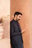 Twilight Blue Kameez Trouser with Blended Waistcoat